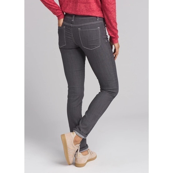 PrAna Kayla Gray-Wash Denim Skinny Pants, Size 8/29 - Picture 2 of 8